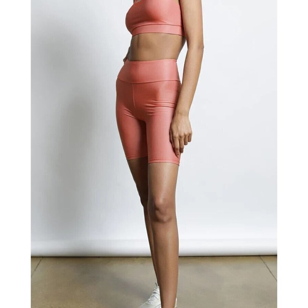 TWENTY BNWOT Womens Colorshphere Biker Shorts Coral/Sky